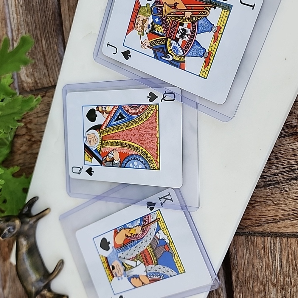 Tiffany & Co. 3 Playing Cards Set K ♠️, Q♠️, J♠️ Authenticated